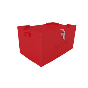 35L Red Insulated Cooler Box ABS <b>Ice</b> <b>Chest</b> Lockable Storage <b>Chest</b> for Food Beverage Outdoor Picnic - Product Image 4