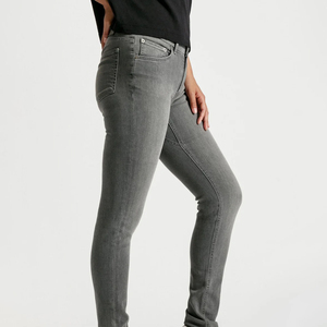 Pantalones Vaqueros Casuales para Mujer, Más Vendidos, Elásticos, Lavados, Grises, a la Moda, Rectos, de Cintura Alta - Product Image 3