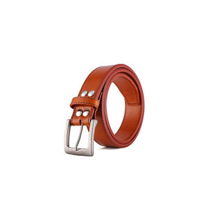 Ceinture en cuir de luxe noire en vente chaude d'usine, ceinture en cuir véritable de vache personnalisable, concevez votre propre ceinture fabriquée par TRIOTAKE INDUSTRY - Product Image 2
