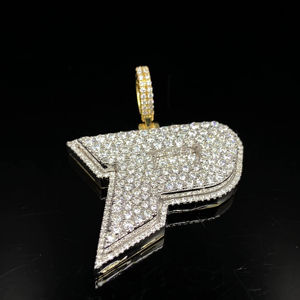 สร้อยคอฮิปฮอปแบบหยดน้ำแข็งประดับเพชรเม็ดใหญ่สไตล์คนเมือง ทำจากสแตนเลสสตีล - Product Image 1