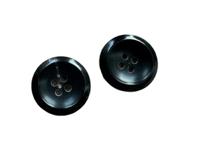Vente de bouton rond en corne de buffle mate à quatre yeux de haute qualité bouton en corne de différentes couleurs pour vêtement - Product Image 2