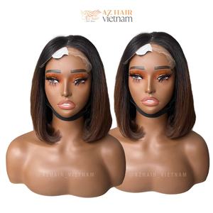 Vente en gros prix d'usine 100% cheveux Remy doux et lisse perruque vietnamienne Bob extensions avant en dentelle cheveux humains de haute qualité - Product Image 3