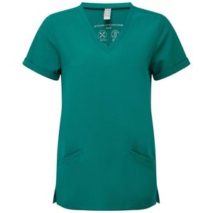 Unisex V Neck Short Sleeve Cotton Jersey <b>Scrub</b> <b>Tops</b> Hospital Uniforms for Nursing Workwear OEM Red Green Gray - Product Image 6