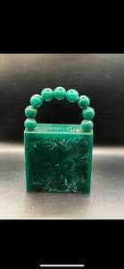 Pochette artisanale en résine peinte à la main SONZE, design indien, couleur personnalisable, respectueuse de l'environnement - Product Image 4