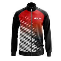 Veste d'entraînement de football légère pour homme adulte, entièrement zippée, col montant, anti-humidité, respirante, pour la course et l'usage quotidien