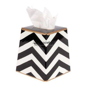 Boîte à mouchoirs décorative en os incrusté, élégante, faite à la main, porte-mouchoirs haut de gamme, accent décoratif pour la maison Tradebyd - Product Image 2