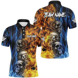 Maillot de snooker personnalisé imprimé, sublimation de haute qualité, respirant, séchage rapide, 100% polyester, manches courtes, t-shirt avec nom d'équipe - Product Image 5