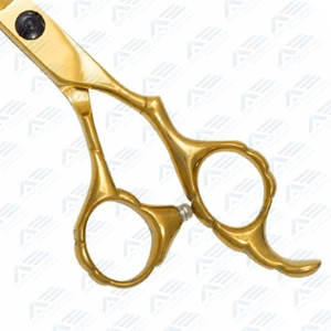 Tijeras de peluquero doradas de 6,0 pulgadas de precisión Premium profesional, instrumentos de belleza para peluquería y cuidado Personal - Product Image 3