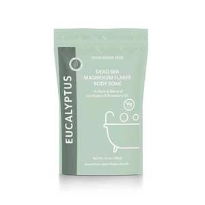 Aromasong Int. Sal de Baño Natural de Marca Privada Directo del Fabricante, Escamas de Sal del Mar Muerto Pura con Magnesio y Eucalipto Energizante - Product Image 1