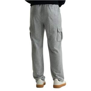 Pantalon de jogging cargo en molleton de coton pour homme avec poches latérales, taille élastique, style streetwear, vente en gros OEM - Product Image 5