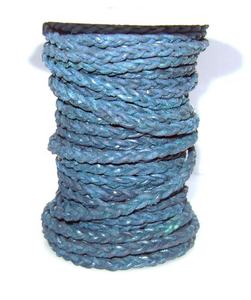 Cordón de Cuero Trenzado Plano Cuadrado de 5mm y 3 Capas de Alta Calidad para Pulseras DIY con Accesorios de Cuero, Precio al por Mayor - Product Image 4