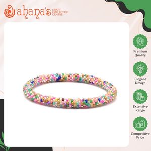 Huge Sale Best Quality Unique Design Handmade Women's Trendy Crochet <b>Needle</b> Glass <b>Beads</b> Bracelets for Daily Casual Wear - Product Image 2