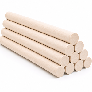 Premium Solid Wood Dowel Rods & Sticks 1/2"x12" Durable Customizable for Furniture Making Woodworking DIY Crafts OEM/ODM Service - Product Image 1