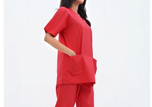 <b>Nurse</b> <b>Scrub</b> Comfortable Anti-Wrinkle Durable Polyester/Cotton Woven Fabric Breathable High Quality Hospital Use Customizable - Product Image 4