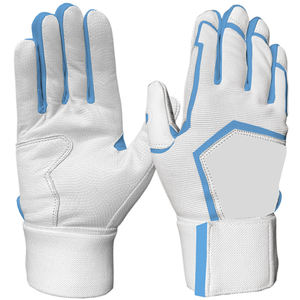 Gants de frappe de baseball personnalisés avec un magnifique design de sublimation du drapeau américain, logo bleu et noir, en cuir véritable Cabretta de haute qualité - Product Image 4