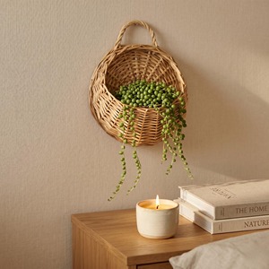 Rattan Wall Hanging Planter Perfect <b>For</b> Indoor Outdoor <b>Plants</b> Boho Home Decor Woven Hanging <b>Basket</b> Wholesale From India - Product Image 5