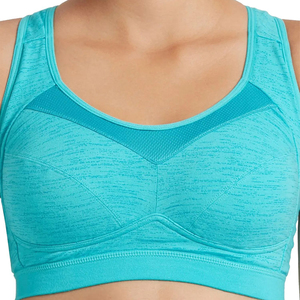 Soutien-gorge de sport pour femme, grande taille, à logo frontal, maintien élevé, séchage rapide, en Spandex/Nylon, pour adultes – Meilleure vente à prix réduit - Product Image 5