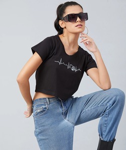 Camiseta corta de algodón para mujer con hombros caídos, corte holgado y oversize, manga corta, cuello redondo, estilo casual streetwear - Product Image 4