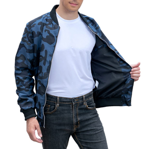 Chaqueta Bomber de Satén para Hombre de Alta Calidad, Acabado Liso, Ligera, Cortavientos, Estilo Casual Urbano, con Cierre - Product Image 5