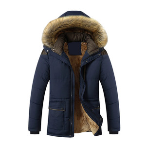 Parka d'hiver coupe-vent pour homme 2025, couleur unie, fermeture éclair, réversible et grande taille, veste décontractée élégante - Product Image 4