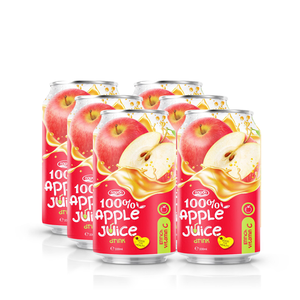 Jus de pomme rouge en conserve 330ml, prêt pour la production OEM, boisson aux fruits, export en vrac, fabrication Vietnam - Product Image 2