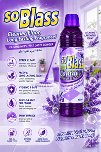 Limpiador de Pisos SoBlass, Líquido de 450 ml, Varian Lavanda, Detergente Ecológico para Pisos, Solución de Limpieza para el Hogar, Venta al por Mayor - Product Image 2