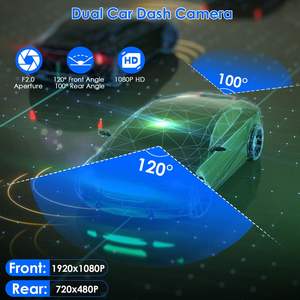 Cámara de Coche Dual 1080P con Pantalla de 3 Pulgadas, Grabadora de Conducción con Cámara Delantera y Trasera, Sensor G, Detección de Movimiento y Monitor de Estacionamiento - Product Image 2