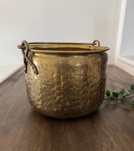 Pot de cuisson vintage en acier inoxydable avec poignée, design antique en laiton, écologique et de qualité alimentaire, pour cuisinière à gaz - Product Image 2