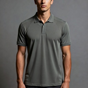 Mens sports performance polo shirt <b>stretch</b> athletic breathable fabric lightweight flexible comfort suitable for active lifestyle - Product Image 2