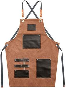 Delantales de Chef de Manga Larga de Lona de Algodón de Alta Calidad, Conjuntos de Uniformes con Cierre de Botones, Logotipo Personalizado, para Uso en Restaurantes y Bares - Product Image 6