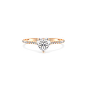 Bague solitaire REYES en or massif 14 carats avec diamant de laboratoire HPHT CVD, certifiée IGI, cadeau de fiançailles ou de mariage - Product Image 2