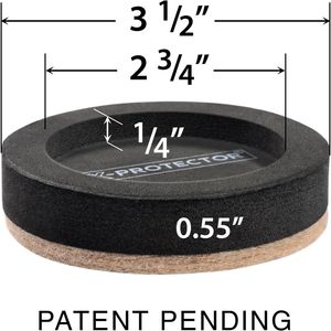 Set di 16 Pattini in Feltro per Mobili, Design Unico 3 in 0.5, Resistenti, per Pavimenti in Legno, Protezioni per Mobili - Product Image 2