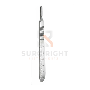 Ciseaux à sutures professionnels Blush Surgical de 4,5 pouces # 3 Manches de scalpel # 10 lames chirurgicales en acier inoxydable, instrument certifié CE - Product Image 4