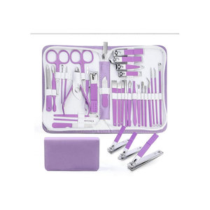 Juego de manicura y pedicura duradero, resistente a la decoloración, de acero, para el cuidado personal de las uñas, estilo moderno. - Product Image 3