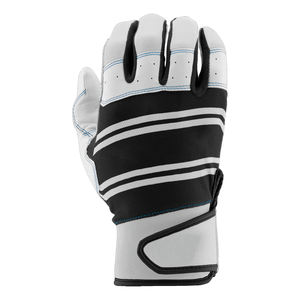 Guantes Profesionales de Béisbol para Batalla, Color Blanco y Negro, Hechos de Cuero, Cómodos y con Protección para las Manos, con Servicio OEM - Product Image 3