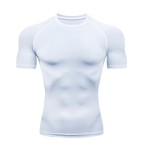 Men's Short Sleeve <b>Compression</b> <b>Shirt</b> Quick Dry Athletic Base Layer Tight Fit Sports <b>Gym</b> Training Workout Performance T <b>Shirt</b> - Product Image 5