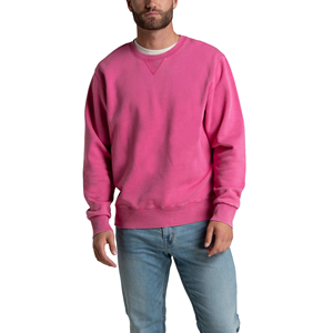 OEM Service Pink Color Men's Premium Quality Crew <b>Neck</b> Sweatshirt Customized Solid Heavyweight Winter Sweatshirt For Men - Product Image 2