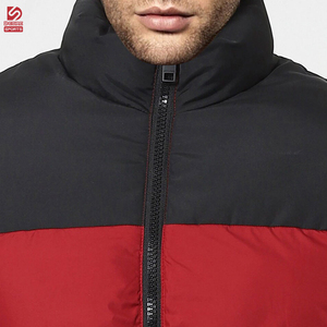 High Quality Men's Canvas Puffer Jacket with Stand Collar Front Logo <b>Winter</b> Ready Quick Dry & Eco-Friendly Made in Pakistan - Product Image 5