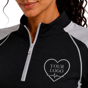 Black Grey Womens Half <b>Zip</b> Sports T Shirt And <b>Shorts</b> Set Quick Dry <b>Short</b> Sleeve Activewear Gym Fitness Running Training Outfit - Product Image 5
