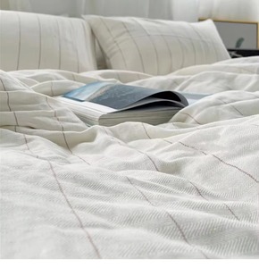 Ensemble de draps 100% lin, lavable, style simple, literie pour la maison, 3 pièces, ensembles de housses de couette - Product Image 6