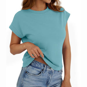 Camisetas Cortas Cómodas para Mujer, Alta Calidad, Gran Venta, Tallas Grandes, Diseño Personalizado, Nueva Llegada, Secado Rápido - Product Image 5