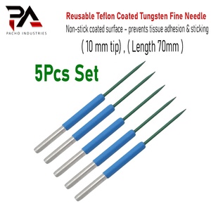Acier inoxydable réutilisable de haute qualité pour électrode à aiguille fine enduite, pointe de 10 mm, longueur de 7 cm, électrochirurgical monopolaire - Product Image 4