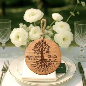 Decorative Handmade Wooden Christmas Ornaments Laser Engraved Hanging Tree Decor Modern Holiday Home Decor Christmas Gift - Product Image 2