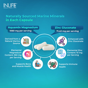 Complejo Multimineral de Agua de Mar con Magnesio Aquamin Certificado por GMP, 60 Cápsulas, Suplemento Dietético para Adultos para Energía y Densidad Ósea - Product Image 3
