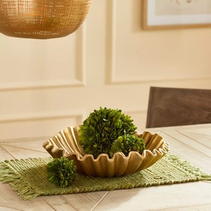 Plateau de service en métal tendance, forme originale, plat décoratif en aluminium poli, plat à fruits, décoration de table pour mariage et fête - Product Image 3