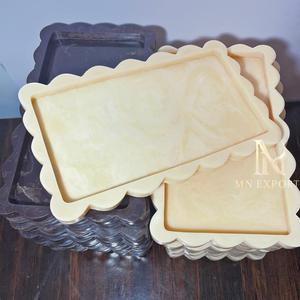 Plateau rectangulaire en époxy, finition polie, empilable, à un seul niveau, compatible lave-vaisselle, pour utilisation sur table - Product Image 5