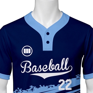 Maillots de baseball personnalisés pour adultes très demandés – Tenues d'équipe haut de gamme 100 % polyester respirant à séchage rapide, col en V – Fournisseur en gros - Product Image 4