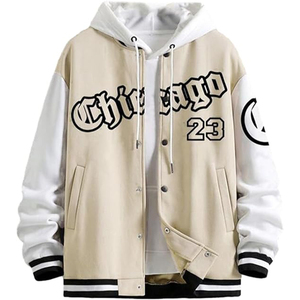 OEM/ODM High Quality Wholesale New Design Plus Size <b>Men</b> <b>Jacket</b> Cotton <b>Long</b> Sleeve Print <b>Jacket</b> <b>Mens</b> - Product Image 3