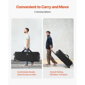Valigia Trolley per Attrezzatura da Studio, Borsa per Fotocamera con Cinghie di Trasporto 35.83 X 11.81 X 14 / 91 X 30 X 35.5 cm - Product Image 3