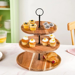 Premium Solid Wood Dessert <b>Stand</b> Durable Construction With Smooth Finish Ideal For <b>Cakes</b> Cupcakes And Elegant Table Presentation - Product Image 5